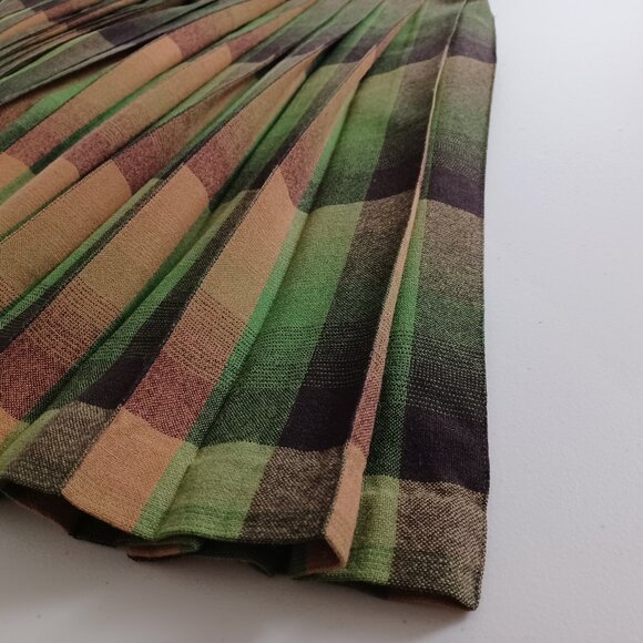 Sportrite In’n Outer Vintage Wool Pleated Midi Skirt - Picture 7 of 12